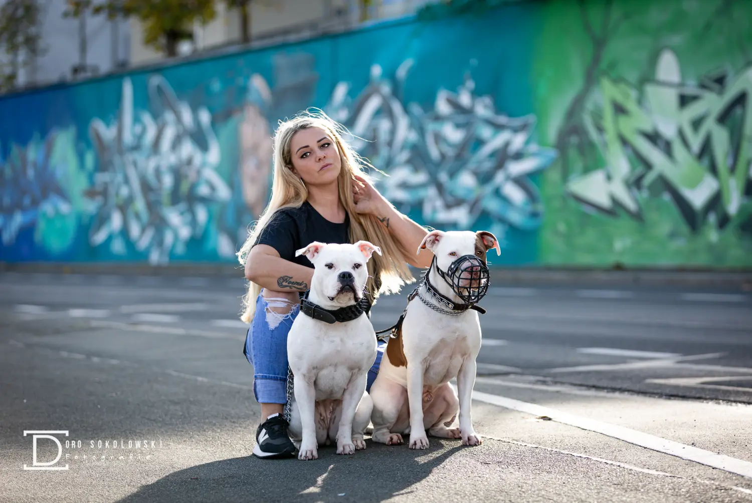 Frau mit Hunden Doro Sokolowski Fotografie